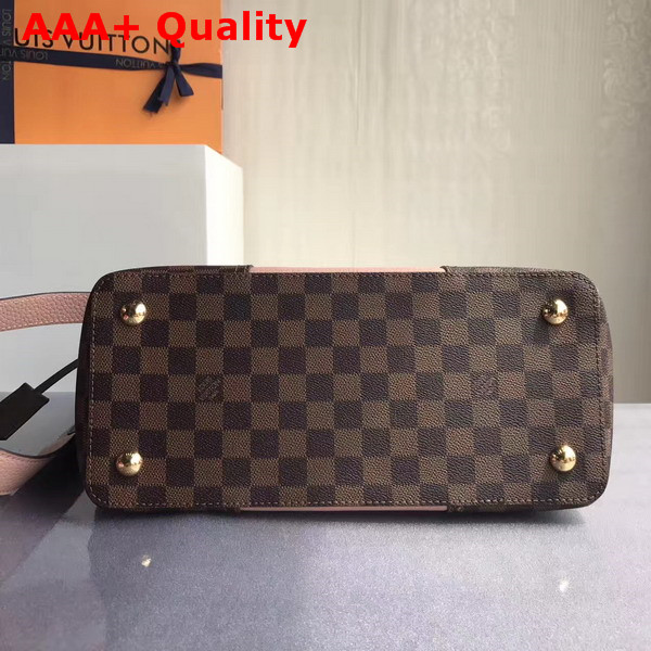 Louis Vuitton Jersey Damier Ebene Coated Canvas and Nude Taurillon Leather Exterior N44041 Replica