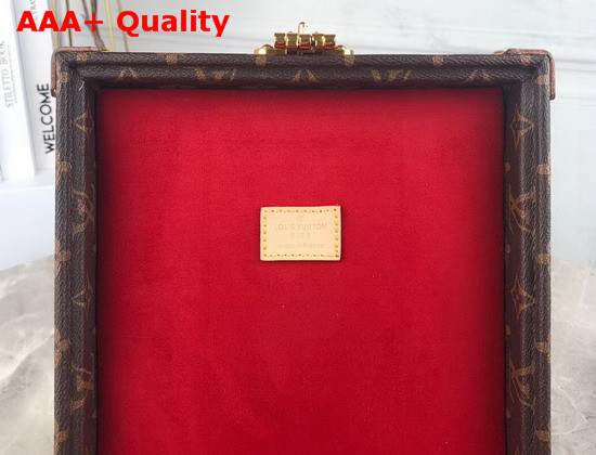 Louis Vuitton Jewellery Box Monogram Canvas Rouge Velvet Lining M13513 Replica