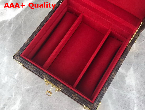 Louis Vuitton Jewellery Box Monogram Canvas Rouge Velvet Lining M13513 Replica