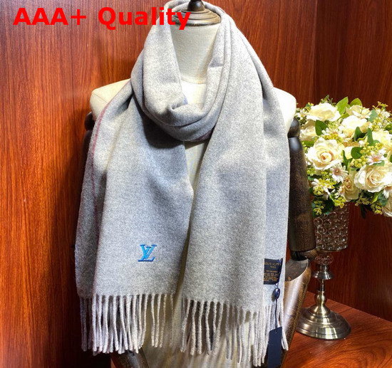 Louis Vuitton Jhelam Scarf in Light Grey Cashmere M75364 Replica