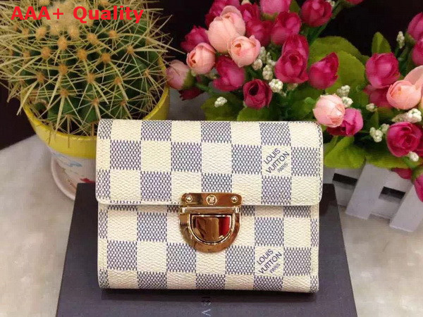 Louis Vuitton Joey Wallet in Damier Azur Canvas N60030 Replica