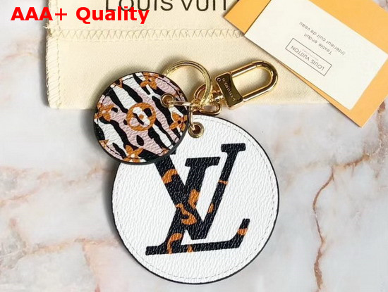 Louis Vuitton Jungle Bag Charm and Key Holder Beige Monogram Jumgle Canvas M68470 Replica