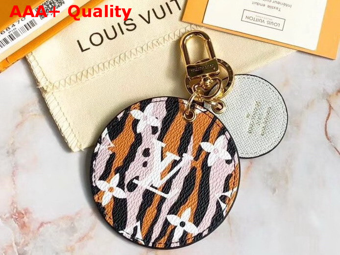 Louis Vuitton Jungle Bag Charm and Key Holder Beige Monogram Jumgle Canvas M68470 Replica