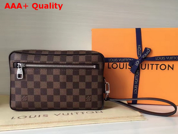 Louis Vuitton Kasai Clutch Damier Ebene Canvas N41663 Replica