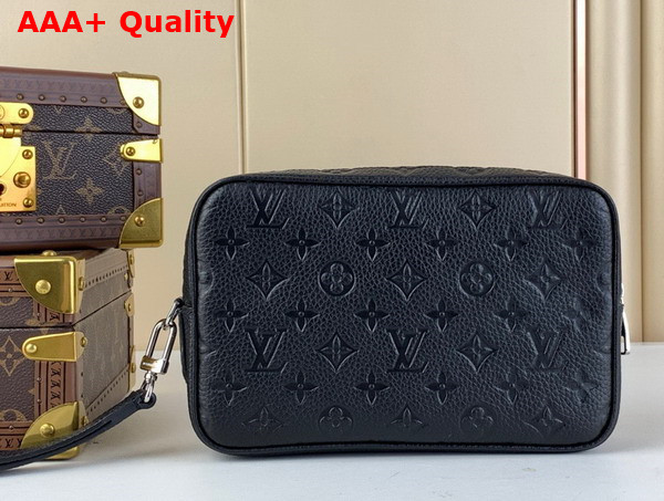 Louis Vuitton Kasai Clutch in Black Monogram Empreinte Leather Replica