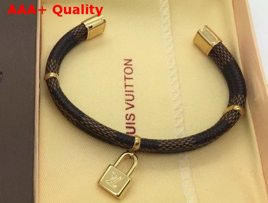 Louis Vuitton Keep It Twice Damier Ebene Canvas Bracelet Replica