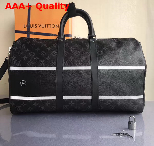 Louis Vuitton Keepall 45 Bandouliere Monogram Eclipse Flash M43413 Replica