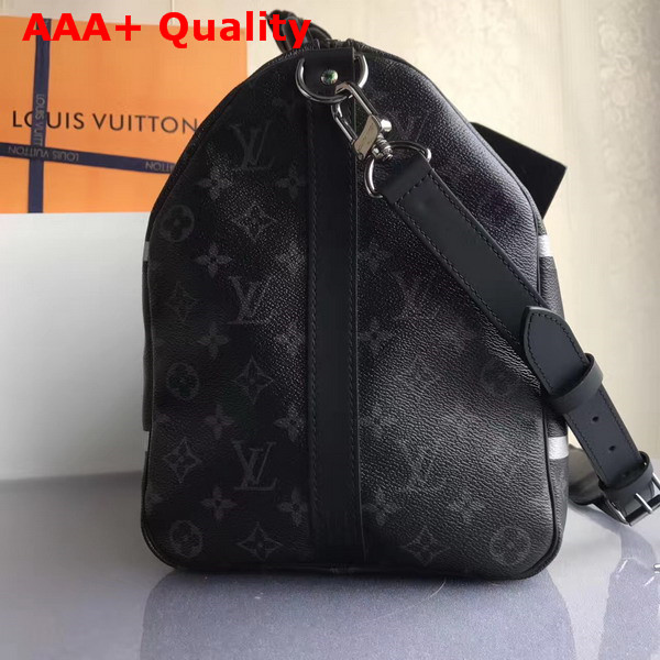 Louis Vuitton Keepall 45 Bandouliere Monogram Eclipse Flash M43413 Replica