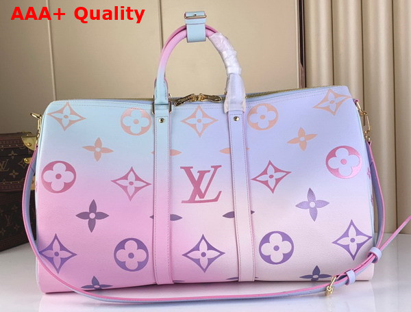 Louis Vuitton Keepall 45B Sunrise Pastel Monogram Coated Canvas M59943 Replica