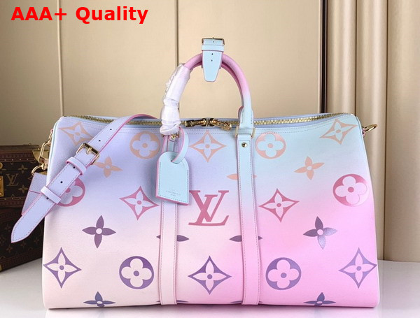 Louis Vuitton Keepall 45B Sunrise Pastel Monogram Coated Canvas M59943 Replica