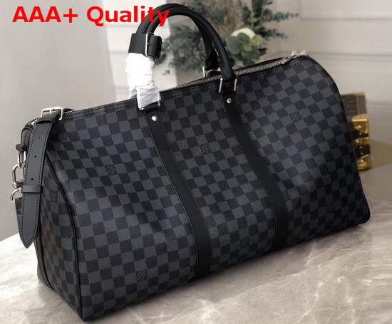 Louis Vuitton Keepall 50 Bandouliere Gris N40264 Replica