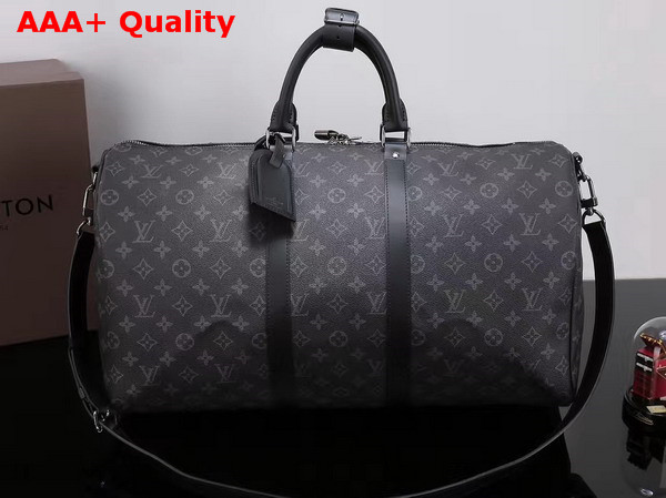 Louis Vuitton Keepall 50 Bandouliere Monogram Eclipse Replica