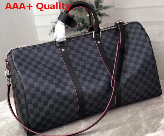 Louis Vuitton Keepall 50 Bandouliere Red N40262 Replica