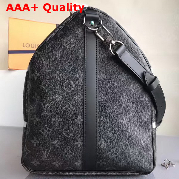 Louis Vuitton Keepall 55 Bandouliere Monogram Eclipse Flash Replica