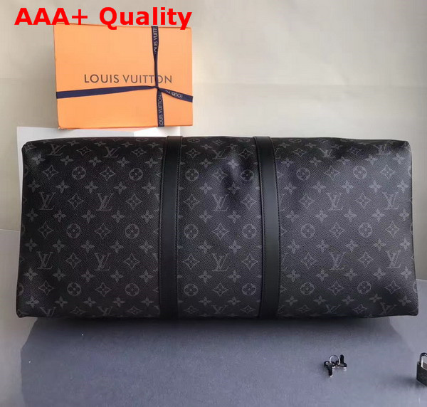 Louis Vuitton Keepall 55 Bandouliere Monogram Eclipse Flash Replica