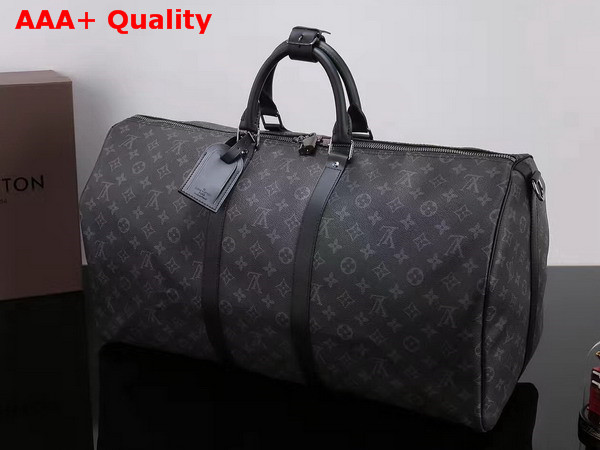 Louis Vuitton Keepall 55 Bandouliere Monogram Eclipse M40605 Replica