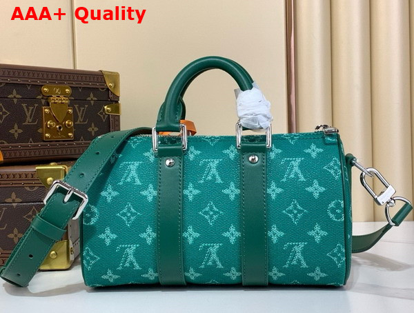 Louis Vuitton Keepall Bandouliere 25 Bag in Green Monogram Canvas Replica