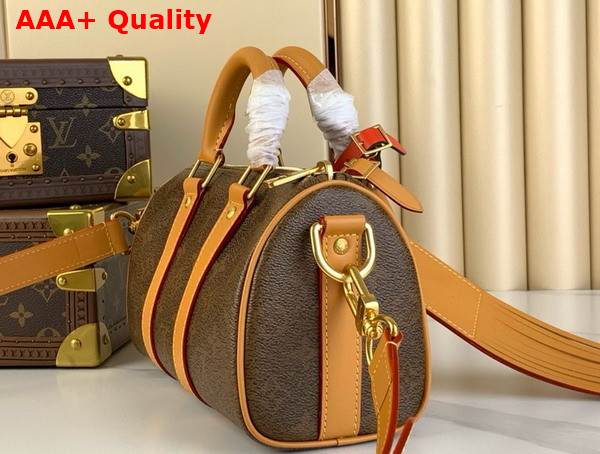 Louis Vuitton Keepall Bandouliere 25 Bag in Monogram Dust Coated Canvas M11542 Replica