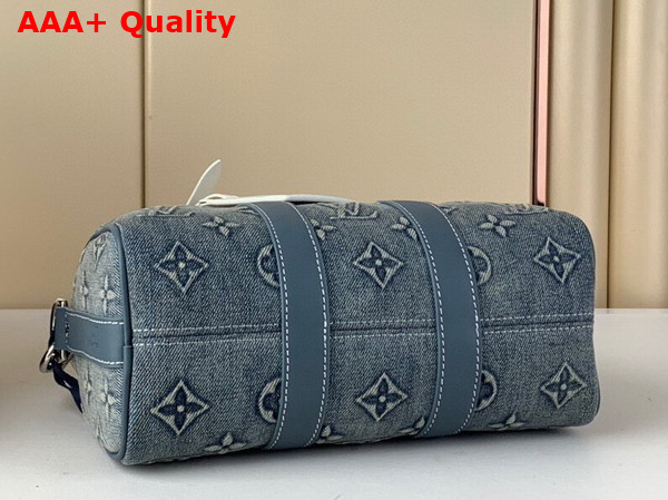 Louis Vuitton Keepall Bandouliere 25 Bag in Monogram Washed Denim Canvas M22762 Replica