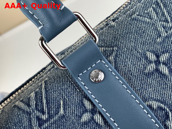 Louis Vuitton Keepall Bandouliere 25 Bag in Monogram Washed Denim Canvas M22762 Replica