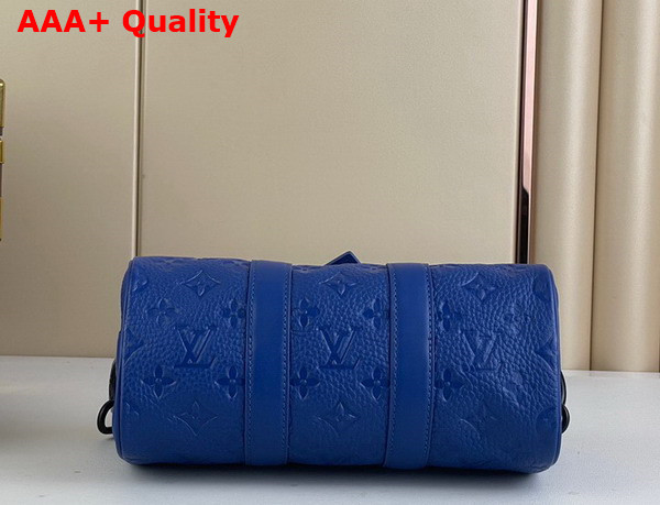 Louis Vuitton Keepall Bandouliere 25 Bag in Racing Blue Embossed Taurillon Monogram Cowhide Leather M23129 Replica