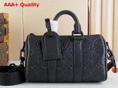 Louis Vuitton Keepall Bandouliere 25 Black Taurillon Monogram Leather M20900 Replica