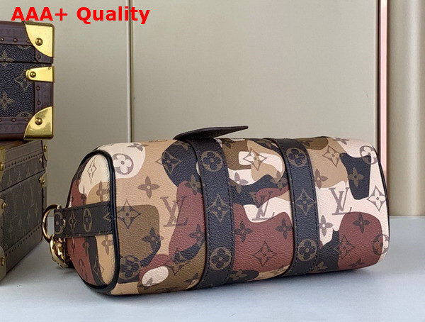 Louis Vuitton Keepall Bandouliere 25 Brown Monogram Coated Canvas and Cowhide Leather M46678 Replica