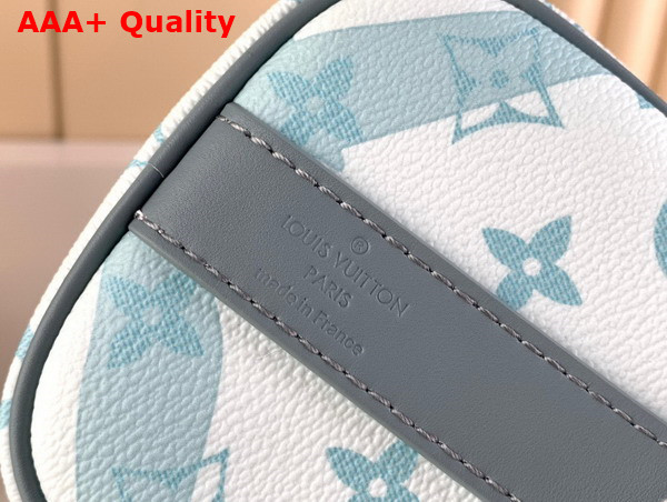 Louis Vuitton Keepall Bandouliere 25 Crystal Blue Monogram Aquagarden Coated Canvas M22527 Replica