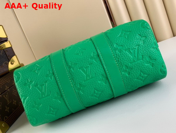 Louis Vuitton Keepall Bandouliere 25 Green Taurillon Monogram Leather M20929 Replica