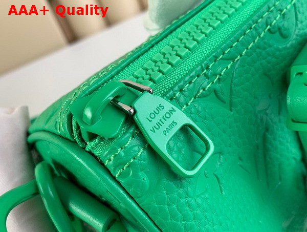 Louis Vuitton Keepall Bandouliere 25 Green Taurillon Monogram Leather M20929 Replica