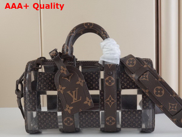 Louis Vuitton Keepall Bandouliere 25 Monogram Chess Coated Canvas and PVC M20872 Replica