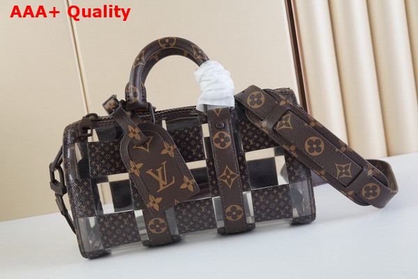 Louis Vuitton Keepall Bandouliere 25 Monogram Chess Coated Canvas and PVC M20872 Replica