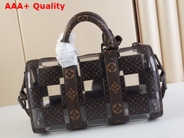 Louis Vuitton Keepall Bandouliere 25 Monogram Chess Coated Canvas and PVC M20872 Replica