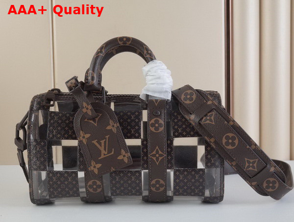 Louis Vuitton Keepall Bandouliere 25 Monogram Chess Coated Canvas and PVC M20872 Replica