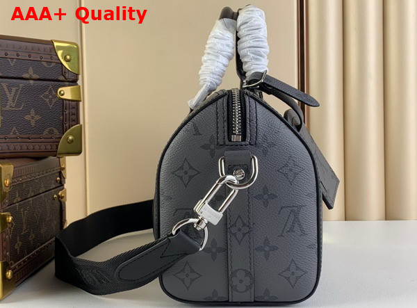 Louis Vuitton Keepall Bandouliere 25 Monogram Eclipse Reverse Coated Canvas M46271 Replica