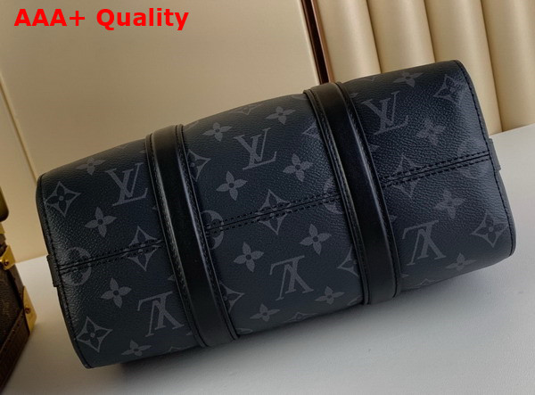 Louis Vuitton Keepall Bandouliere 25 Monogram Eclipse Reverse Coated Canvas M46271 Replica