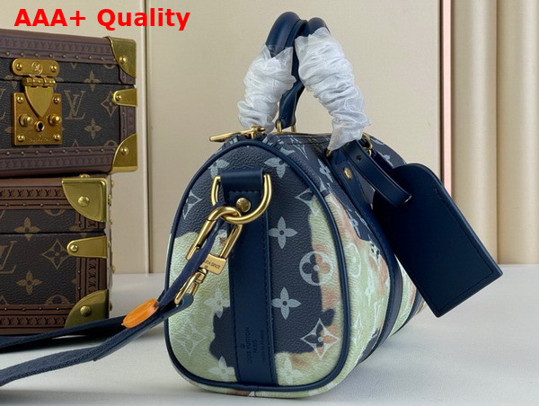 Louis Vuitton Keepall Bandouliere 25 in Monogram Bleach Coated Canvas Replica