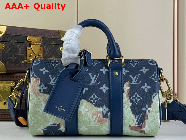 Louis Vuitton Keepall Bandouliere 25 in Monogram Bleach Coated Canvas Replica