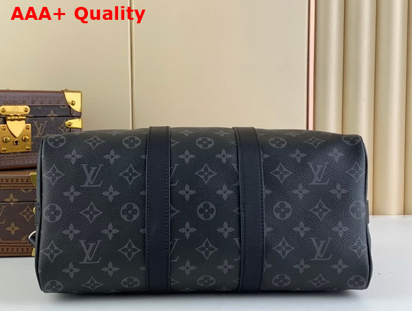 Louis Vuitton Keepall Bandouliere 35 Monogram Eclipse Coated Canvas Replica