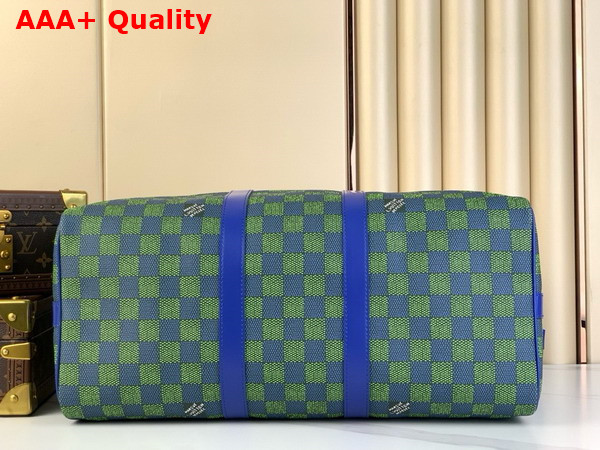 Louis Vuitton Keepall Bandouliere 45 Bag in Green Damier Canvas Replica