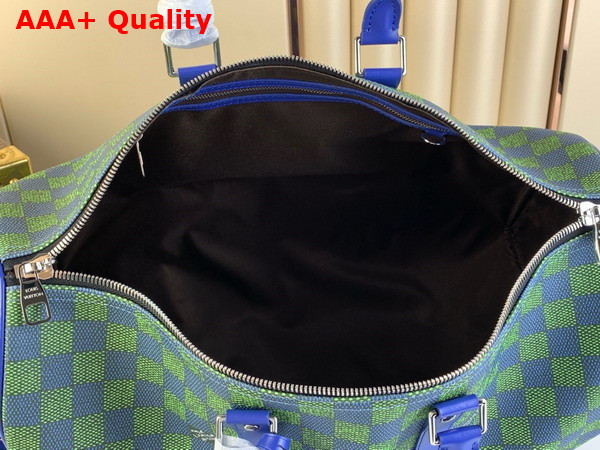 Louis Vuitton Keepall Bandouliere 45 Bag in Green Damier Canvas Replica