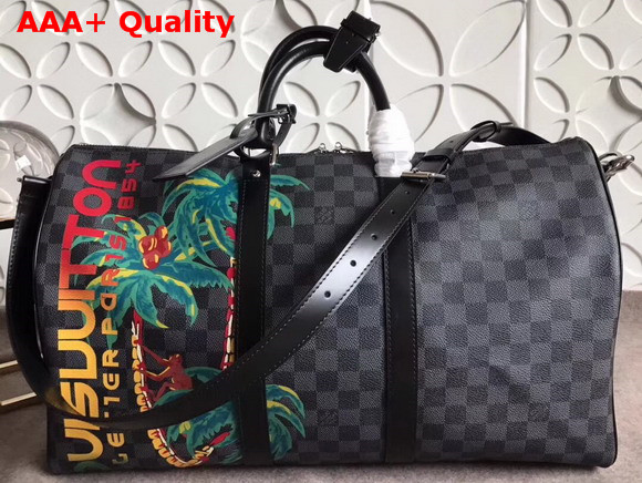 Louis Vuitton Keepall Bandouliere 45 Damier Cobalt N50002 Replica