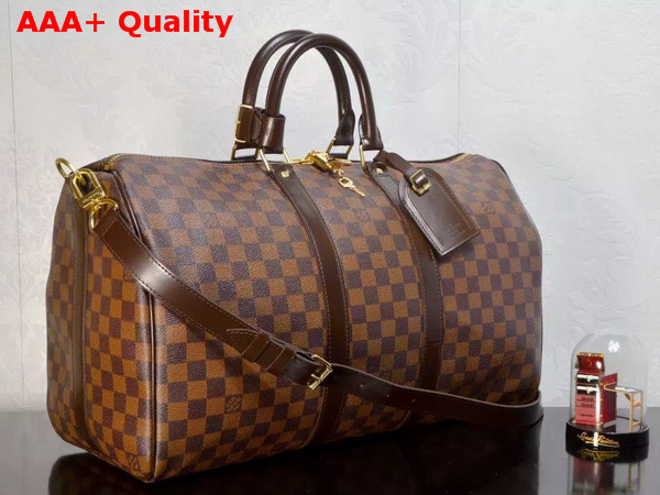 Louis Vuitton Keepall Bandouliere 45 Damier Ebene N41428 Replica