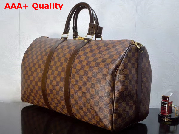 Louis Vuitton Keepall Bandouliere 45 Damier Ebene N41428 Replica