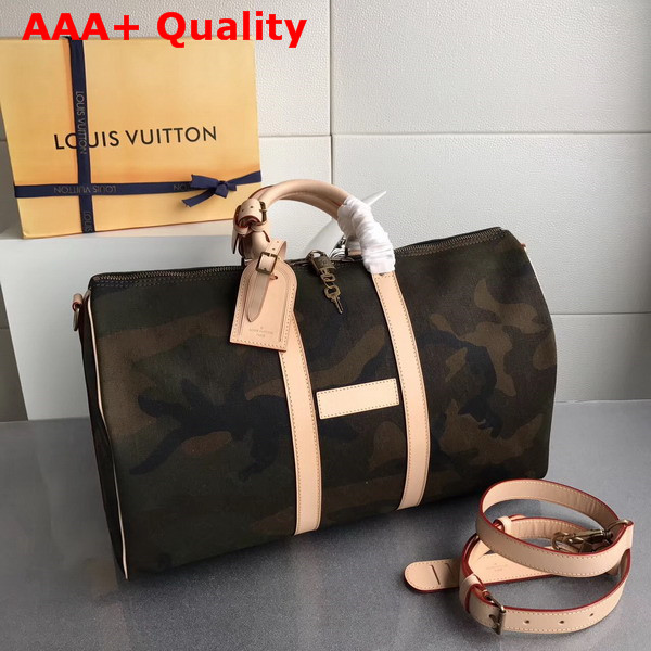 Louis Vuitton Keepall Bandouliere 45 Monogram Camouflage Replica