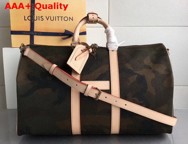 Louis Vuitton Keepall Bandouliere 45 Monogram Camouflage Replica