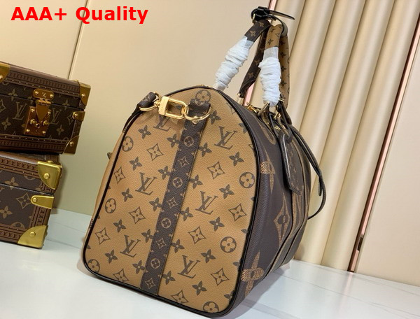 Louis Vuitton Keepall Bandouliere 45 Monogram Giant and Monogram Reverse Coated Canvas M47211 Replica