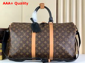 Louis Vuitton Keepall Bandouliere 45 Radiant Sun Monogram Macassar Coated Canvas M46703 Replica