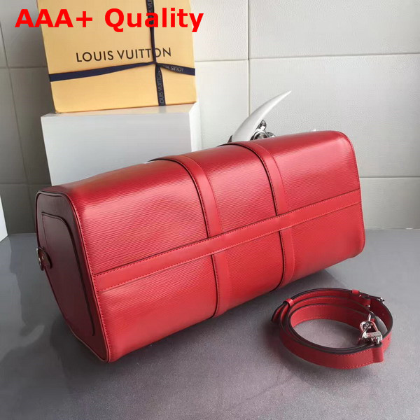 Louis Vuitton Keepall Bandouliere 45 Red Epi Leather Replica