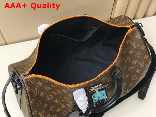 Louis Vuitton Keepall Bandouliere 45 Virgil Ablohs Zoom with Friends M45616 Replica